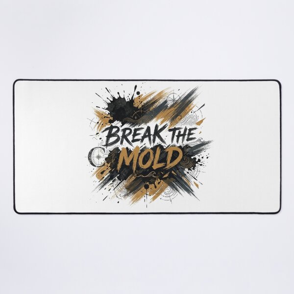Item preview, Break The Mold Expressive Brushwork Typography Art designed and sold by Fine-Arts-Lab.
