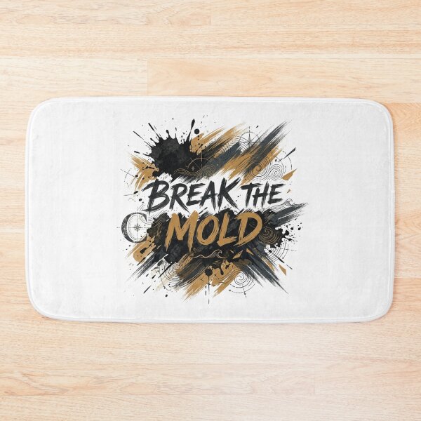Item preview, Break The Mold Expressive Brushwork Typography Art designed and sold by Fine-Arts-Lab.