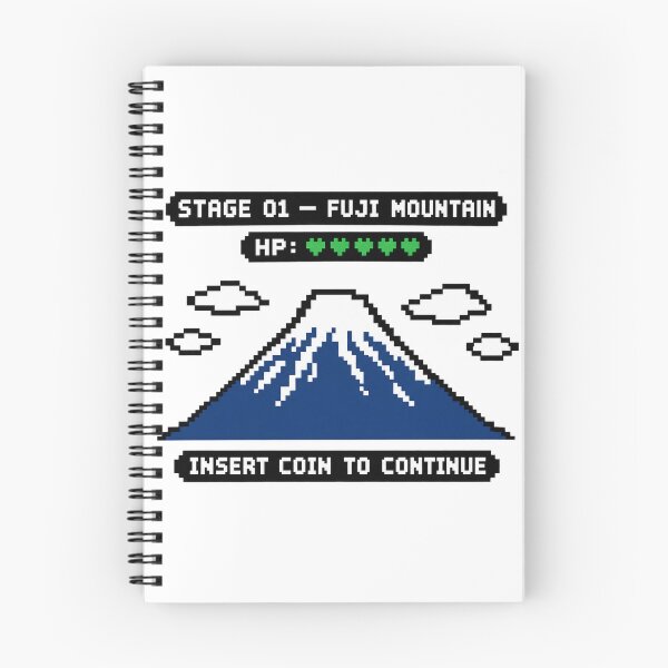 Item preview, 8BIT JAPAN Fuji Mountain | STAGE 01 Retro Pixel Art  designed and sold by maaameee.