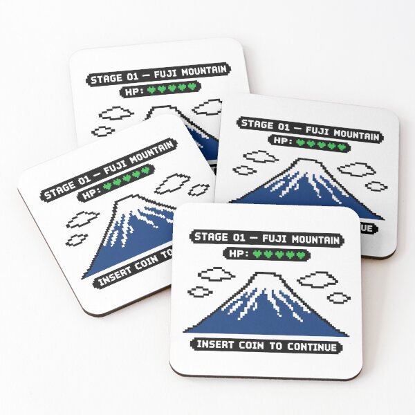 Item preview, 8BIT JAPAN Fuji Mountain | STAGE 01 Retro Pixel Art  designed and sold by maaameee.