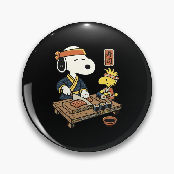 Item preview, Snoopy and Woodstock Sushi Chef Design designed and sold by Milforaelchi.