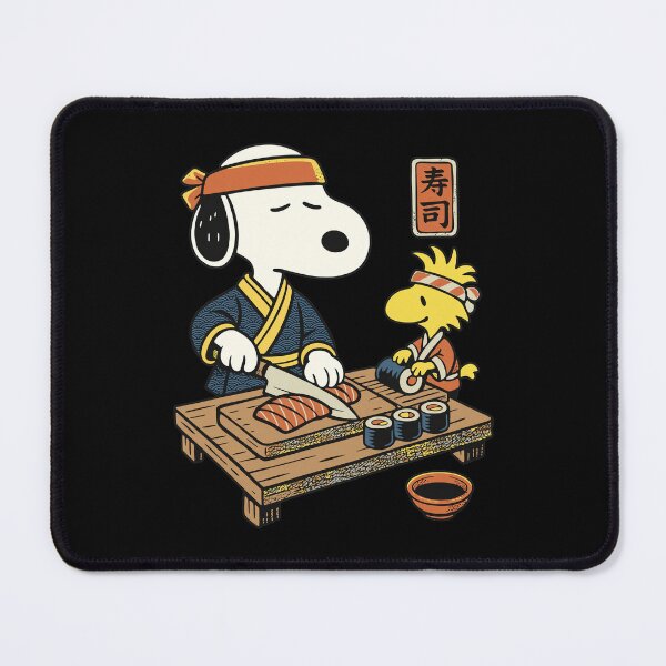 Item preview, Snoopy and Woodstock Sushi Chef Design designed and sold by Milforaelchi.