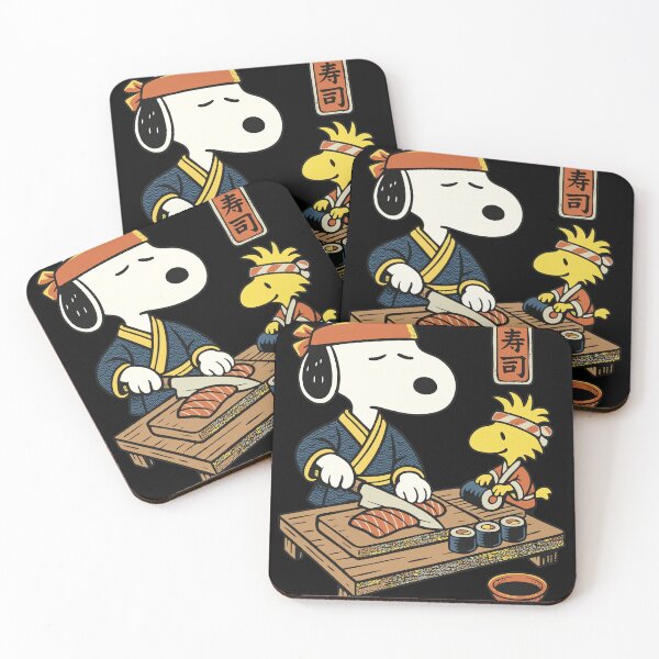 Item preview, Snoopy and Woodstock Sushi Chef Design designed and sold by Milforaelchi.