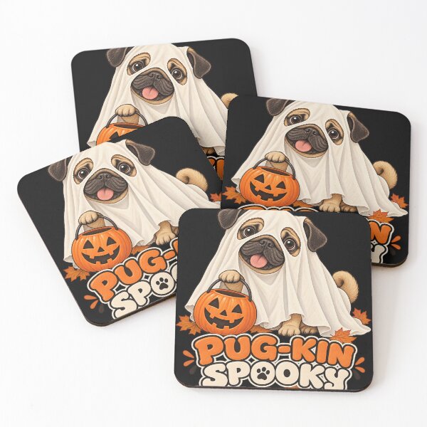 Item preview, Pug-kin Spooky Ghost Pug Funny Halloween Shirt designed and sold by Dark Energy.