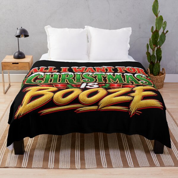 Item preview, All I Want For Christmas Is Booze - Rude But Funny - Christmas Design designed and sold by aventi24.