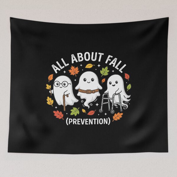 Item preview, All About Fall Ghosty Prevention Cute Autumn Design designed and sold by Dmo3HarkoArt.