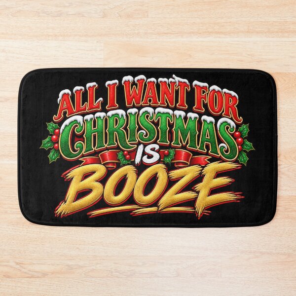 Item preview, All I Want For Christmas Is Booze - Rude But Funny - Christmas Design designed and sold by aventi24.