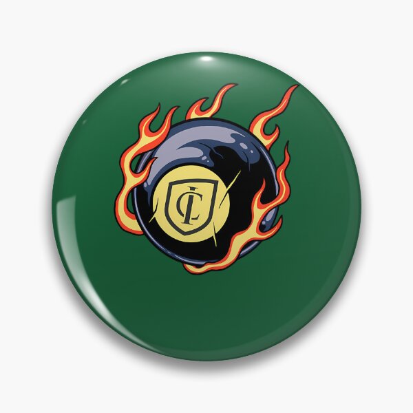 Item preview, Ithaca College Flaming 8 Ball 677 designed and sold by VinylBloom.