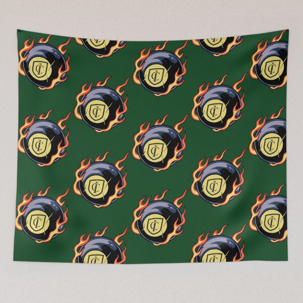 Item preview, Ithaca College Flaming 8 Ball 677 designed and sold by VinylBloom.
