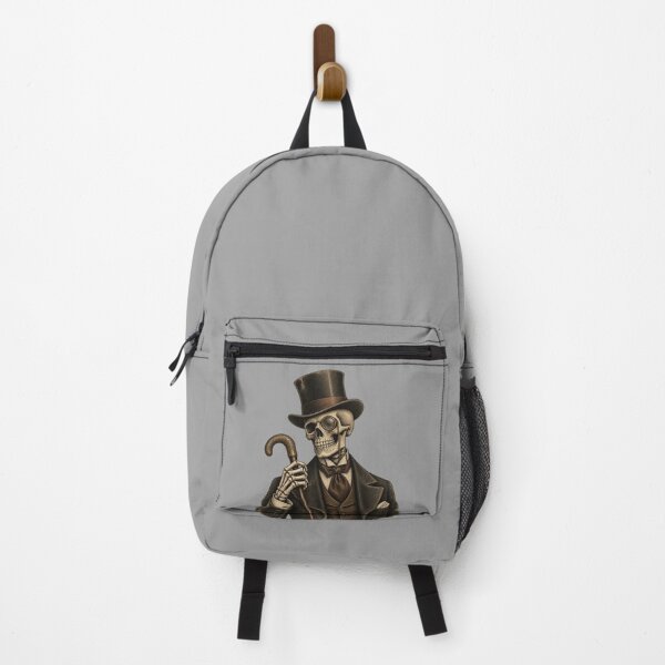 Item preview, Dapper Skeleton in Top Hat and Monocle - Vintage Goth Art designed and sold by urmoments.