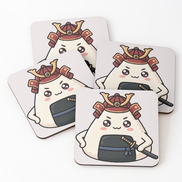 Item preview, Kawaii Onigiri Samurai Cute Japanese Anime Rice Ball designed and sold by Maria Garcia´s.
