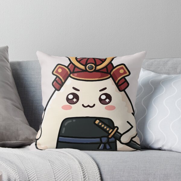 Item preview, Kawaii Onigiri Samurai Cute Japanese Anime Rice Ball designed and sold by Maria Garcia´s.
