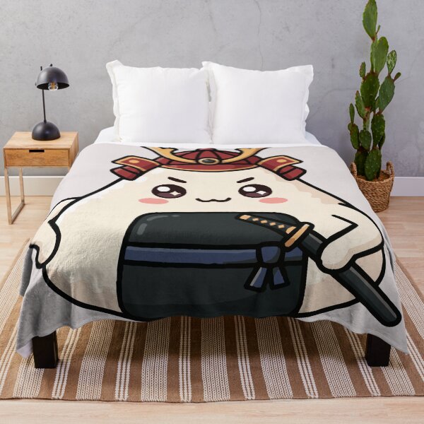 Item preview, Kawaii Onigiri Samurai Cute Japanese Anime Rice Ball designed and sold by Maria Garcia´s.