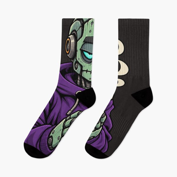 Item preview, Tired Cyber Zombie with Pumpkin Coffee – Halloween designed and sold by Thaivi Design.