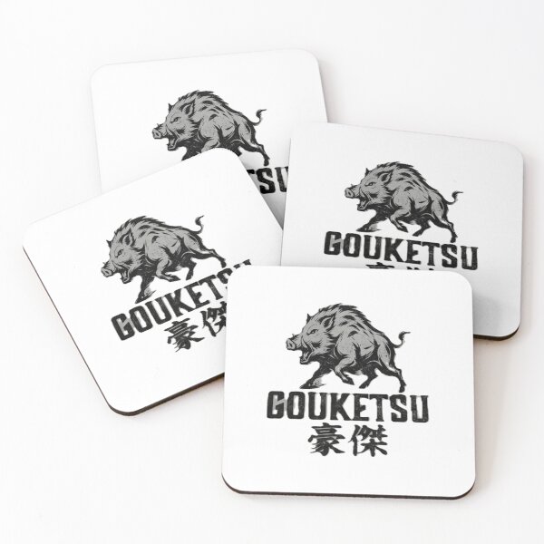 Item preview,  GOUKETSU Wild Boar Japanese Kanji Hero Streetwear Graphic designed and sold by Kokeshidreams.