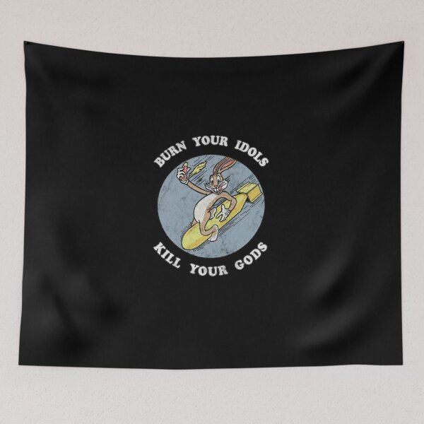 Item preview, Funny Cartoon Rabbit Riding Missile Satire Art designed and sold by HonorHoude.