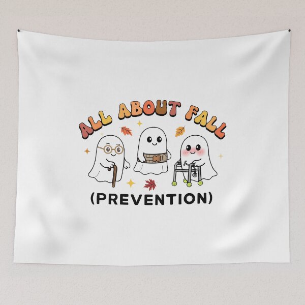 Item preview, All About Fall Prevention Cute Ghost Autumn designed and sold by Dmo3HarkoArt.