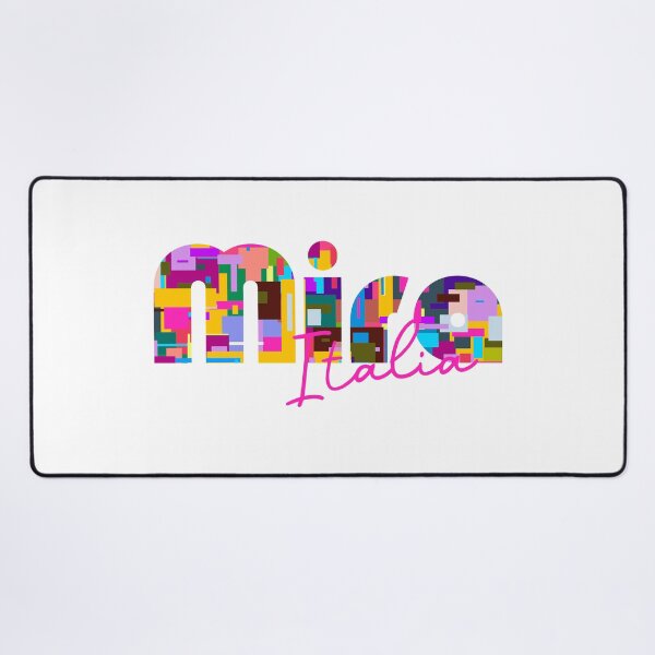 Item preview, Mira, Venezia, Italy, Italia, colorful typography design for travellers designed and sold by Wanderful-roads.