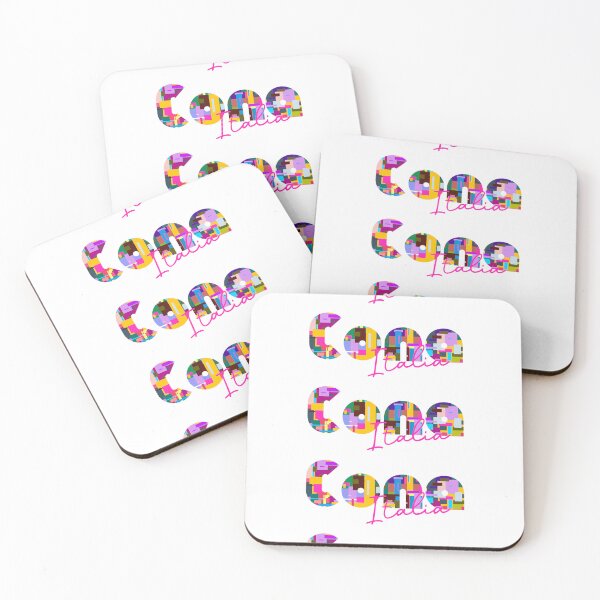 Item preview, Cona, Venezia, Italy, Italia, colorful typography design for travellers designed and sold by Wanderful-roads.