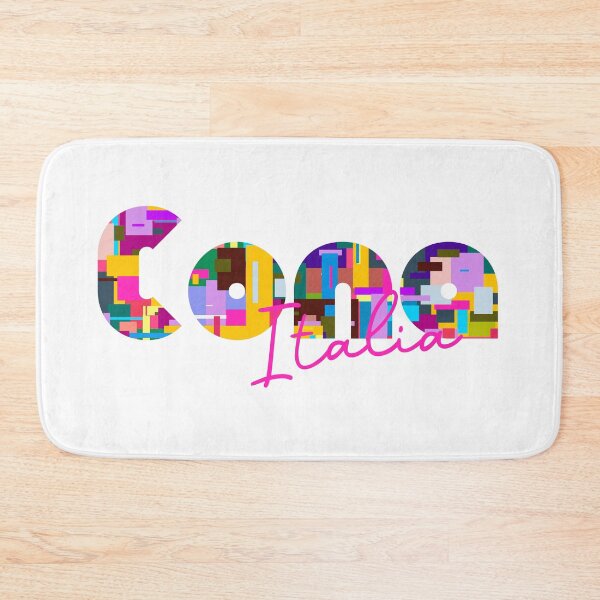 Item preview, Cona, Venezia, Italy, Italia, colorful typography design for travellers designed and sold by Wanderful-roads.