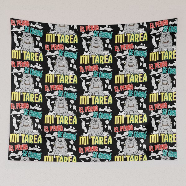 Item preview, Spanish Dog Ate My Homework - Perro Tarea designed and sold by PrintStarTeee.