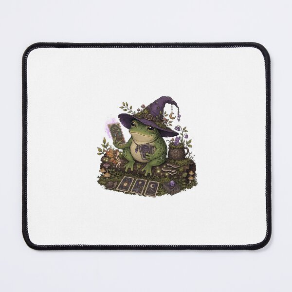 Item preview, Witchy Frog Tarot Card Reader Goblincore Mystic Toad designed and sold by CoolCrazyChaos.
