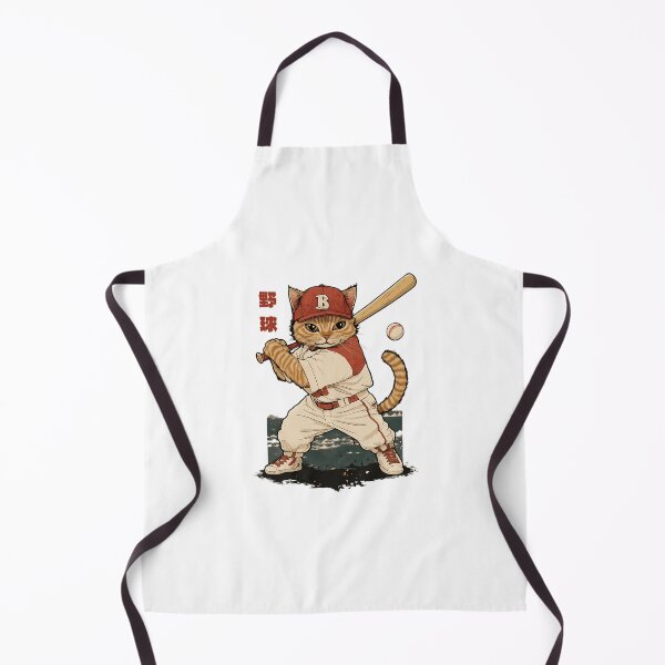 Item preview, Baseball Player Cat With Uniform And Bat designed and sold by HappyCatholicsd.