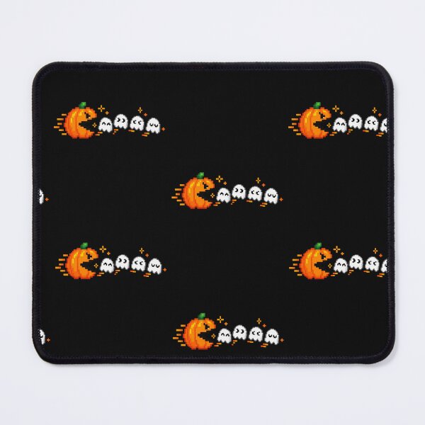Item preview, Retro 8-Bit Pixel Pumpkin Chasing Ghosts Arcade Halloween Design designed and sold by AnimeSH9.