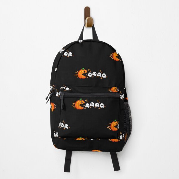 Artikelvorschau, Retro 8-Bit Pixel Kürbis jagt Geister Arcade Halloween Design entworfen und verkauft von AnimeSH9.