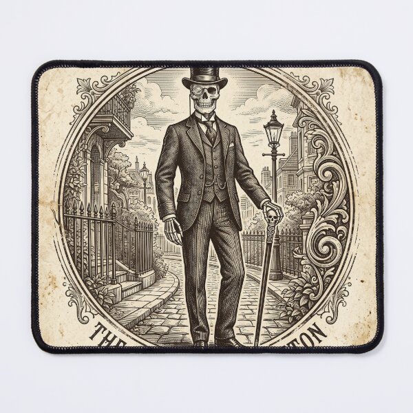 Item preview, The Debonair Skeleton - Est. 1888 Vintage Street Scene designed and sold by urmoments.