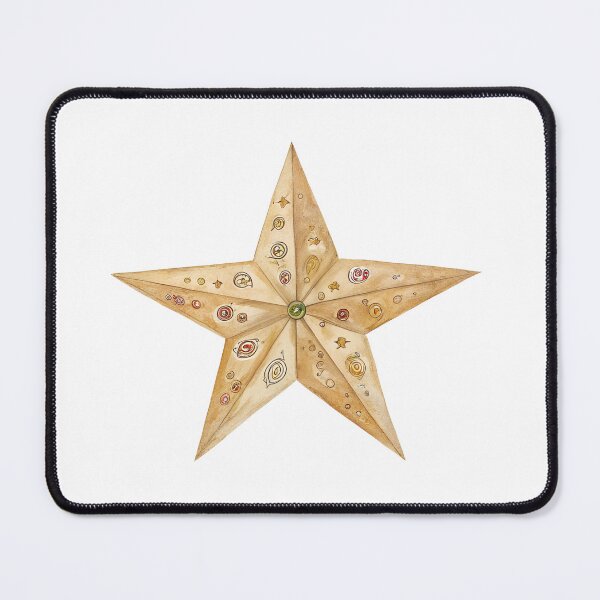 Item preview, Watercolor Celestial Ornate Star Art designed and sold by AlinaMel.