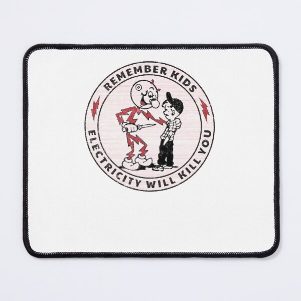 Item preview, Funny Vintage Cartoon Electricity Caution Sticker designed and sold by HonorHoude.