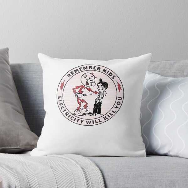 Item preview, Funny Vintage Cartoon Electricity Caution Sticker designed and sold by HonorHoude.