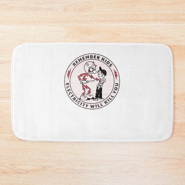 Item preview, Funny Vintage Cartoon Electricity Caution Sticker designed and sold by HonorHoude.
