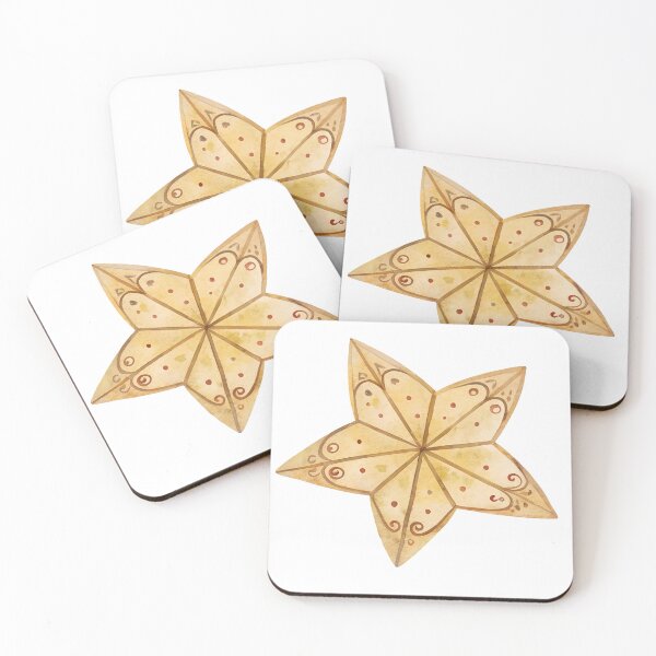 Item preview, Watercolor Whimsical Golden Star Illustration designed and sold by AlinaMel.