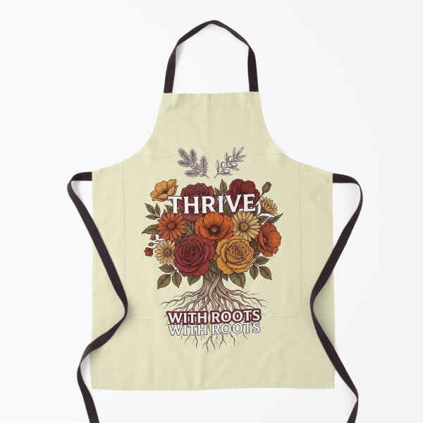 Item preview, Thrive With Roots Wildflower Botanical Quote Art designed and sold by Fine-Arts-Lab.