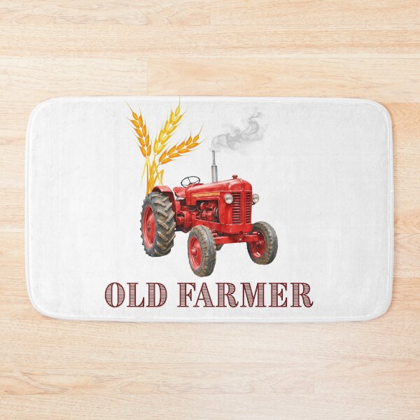 Item preview, Old Farmer Vintage Red Tractor - Rustic Agriculture Quote designed and sold by Frafri92.