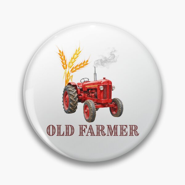 Item preview, Old Farmer Vintage Red Tractor - Rustic Agriculture Quote designed and sold by Frafri92.