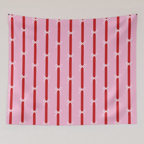 Item preview, Vintage Fairground Stripes with Cute Pink Bows designed and sold by Love Pantone .