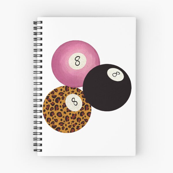 Item preview, Trendy 8 Ball Trio Pink Leopard and Black Aesthetic designed and sold by DigiBlossom.