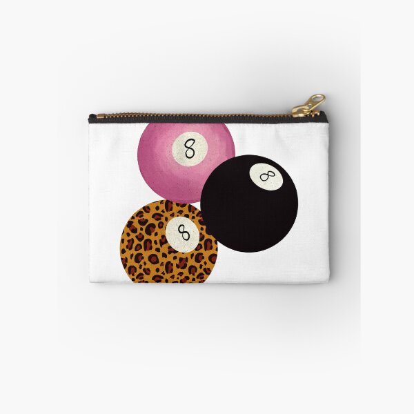 Item preview, Trendy 8 Ball Trio Pink Leopard and Black Aesthetic designed and sold by DigiBlossom.