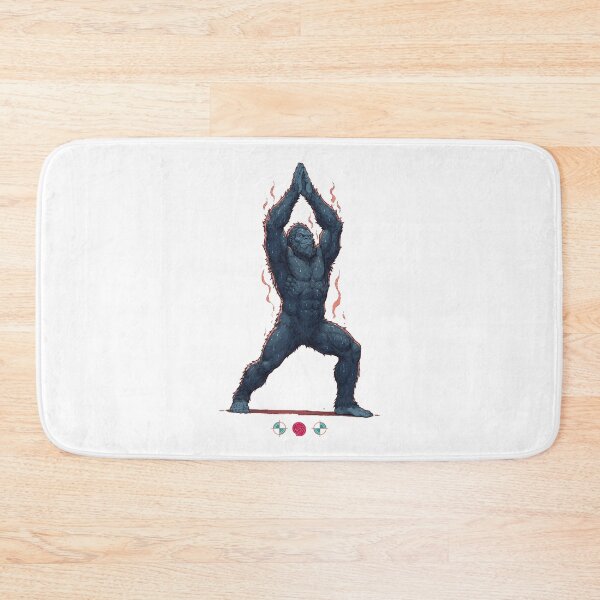 Item preview, Hot Yoga Warrior I – Funny Sasquatch Fitness Design (Virabhadrasana I) designed and sold by Whimsy Trail Co.