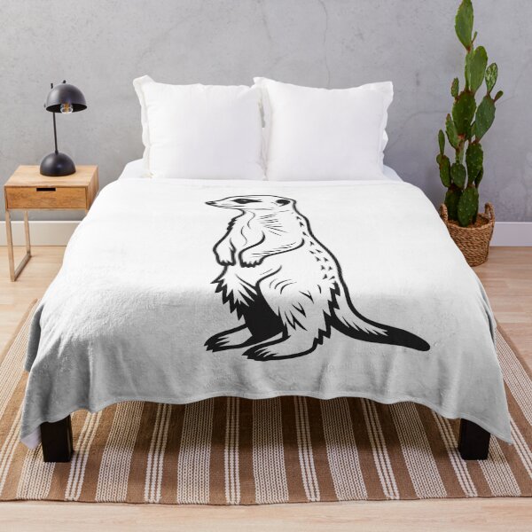 Item preview, Meerkat Elegant 2 Line Art Gift designed and sold by OneLine Studio.