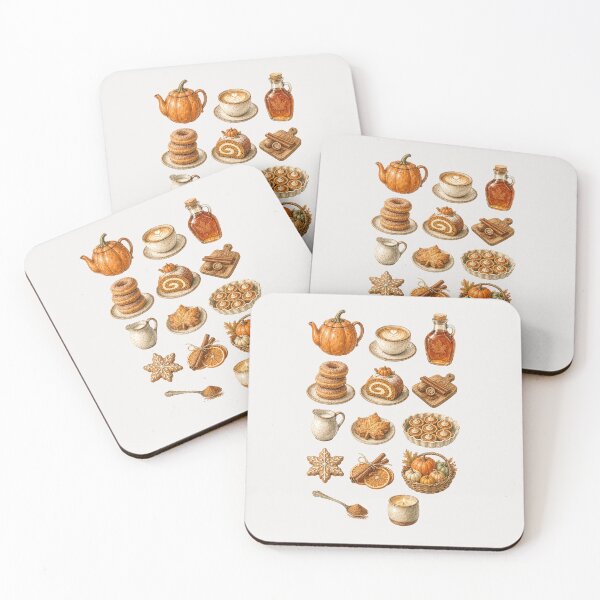 Item preview, Cozy Autumn Pumpkin Spice Watercolor Clipart Collection designed and sold by Verycutethings.