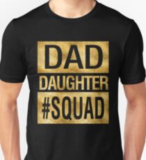 Vati-Tochter-Gruppen-lustiges Familien-Zusammenbringen Slim Fit T-Shirt