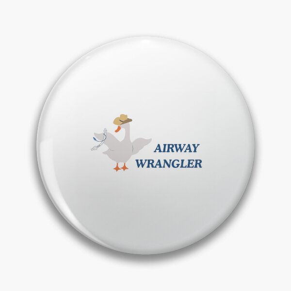 Item preview, Airway Wrangler Goose Sticker designed and sold by UKCoinsShopp.