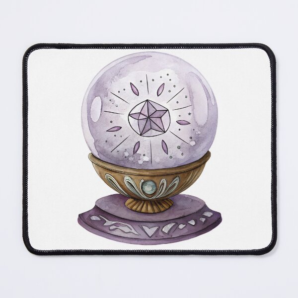 Item preview, Watercolor Mystical Purple Crystal Ball designed and sold by AlinaMel.