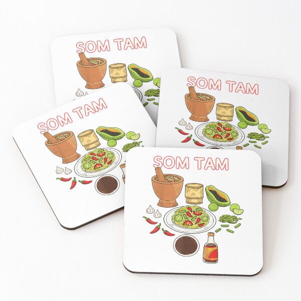 Item preview, SOM TAM Thai Food Lover Spicy Salad Culinary Illustration T-Shirt designed and sold by viinnzArt.