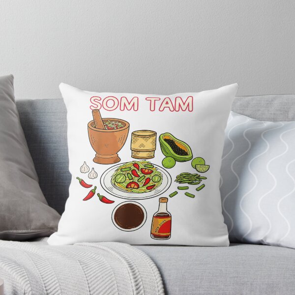 Item preview, SOM TAM Thai Food Lover Spicy Salad Culinary Illustration T-Shirt designed and sold by viinnzArt.