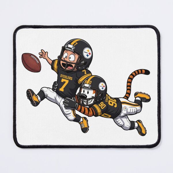 Item preview, Calvin And Hobbes Pittsburgh Football Action Fan designed and sold by DamianRoy88.